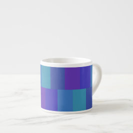 Taza De Espresso Patrón de paleta azul moderno