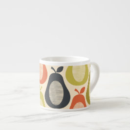 Taza De Espresso Patrón de pernos de grietas retro