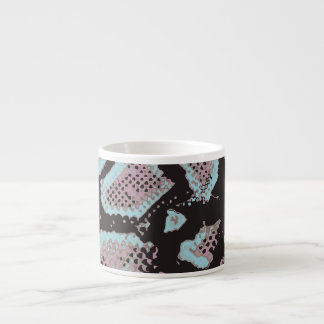 Taza De Espresso Patrón de piel animal, diseño vintage.