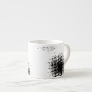 Taza De Espresso Patrón de puntos medio-tonales abstractos modernos