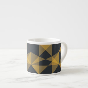 Taza De Espresso Patrón de triángulo geométrico moderno, abstracto 