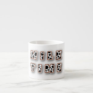 Taza De Espresso Patrón de vaca hora de leche