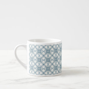 Taza De Espresso Patrón floral escandinavo