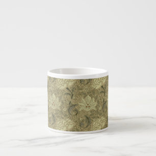 Taza De Espresso Patrón floral William Morris Windrush: Vintage