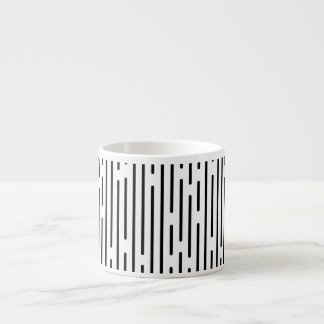 Taza De Espresso Patrón geométrico de línea negra