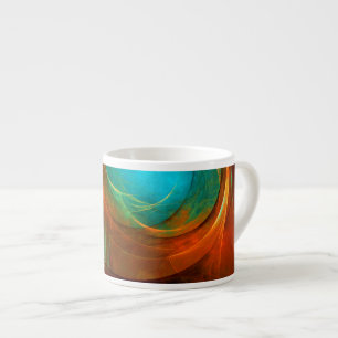 Taza De Espresso Patrón Guay de Bella Artes de resumen moderno de o