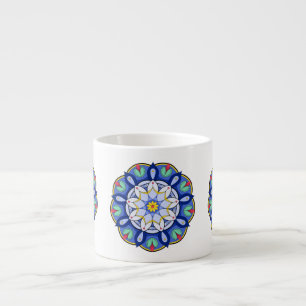 Taza De Espresso Patrón Mandala 01