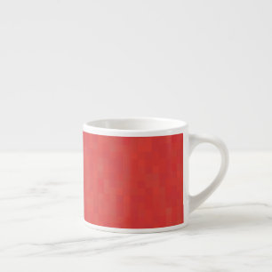 Taza De Espresso Patrón minimalista, elegante y sutil rojo