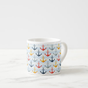 Taza De Espresso Patrón náutico con anclas