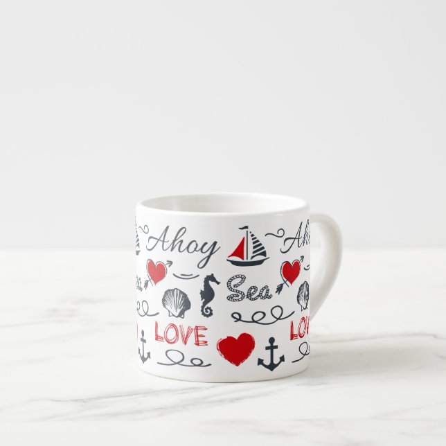 Taza De Espresso Patrón náutico sin mar (Derecha)