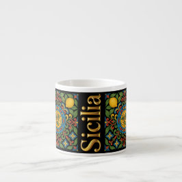 Taza De Espresso Patrón siciliano de Sicilia