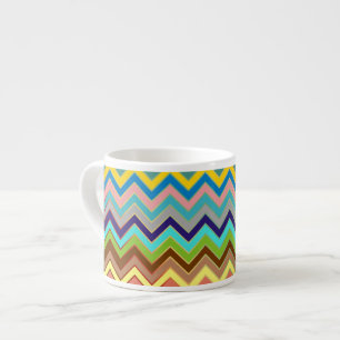 Taza De Espresso Patrón ZIGZAG - coloreado + tus ideas