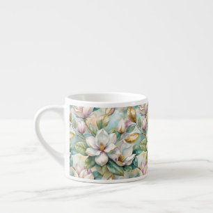 Taza De Espresso Pattern Elegant Magnolias
