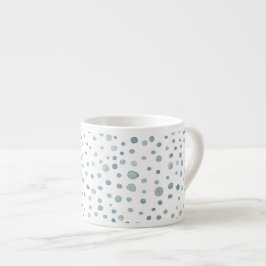 Taza De Espresso Peacock Confetti acuarela puntos Espresso Mug