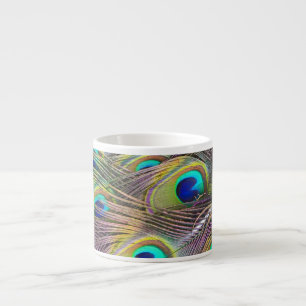 Taza De Espresso Peacock Feathers