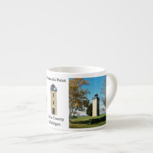 Taza De Espresso Peninsula Point Lighthouse espresso mug