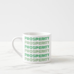Taza De Espresso Pensamiento rico pensamiento prosperidad Mensaje v