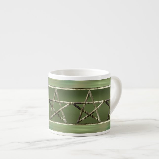 Taza De Espresso Pentáculo de Madera (Derecha)