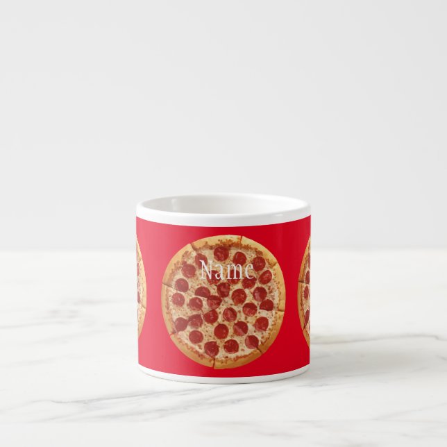 Taza De Espresso Pepperoni Pizza Thunder_Cove (Frente)