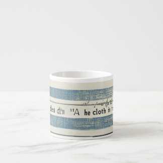Taza De Espresso Pequeña Copa de Cerámica con detalles oceánicos