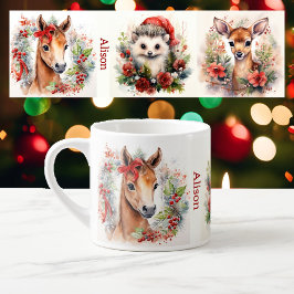 Taza De Espresso Pequeña copa de té para niños 3 animales de bebé c