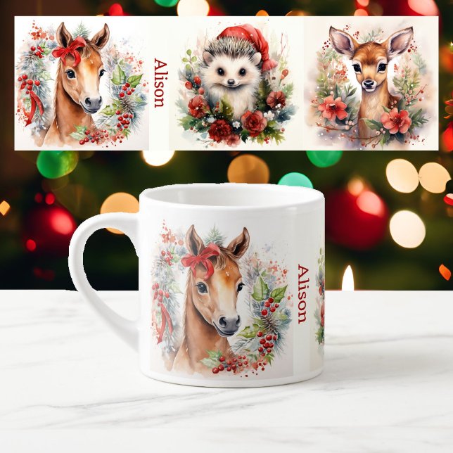 Taza De Espresso Pequeña copa de té para niños 3 animales de bebé c (Subido por el creador)