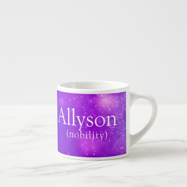 Taza De Espresso Pequeña copa Nombre de niña y significación niños  (Derecha)