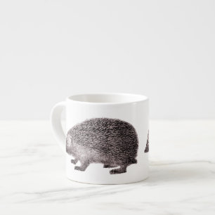 Taza De Espresso Pequeño erizo adorable Hedgie de la impresión