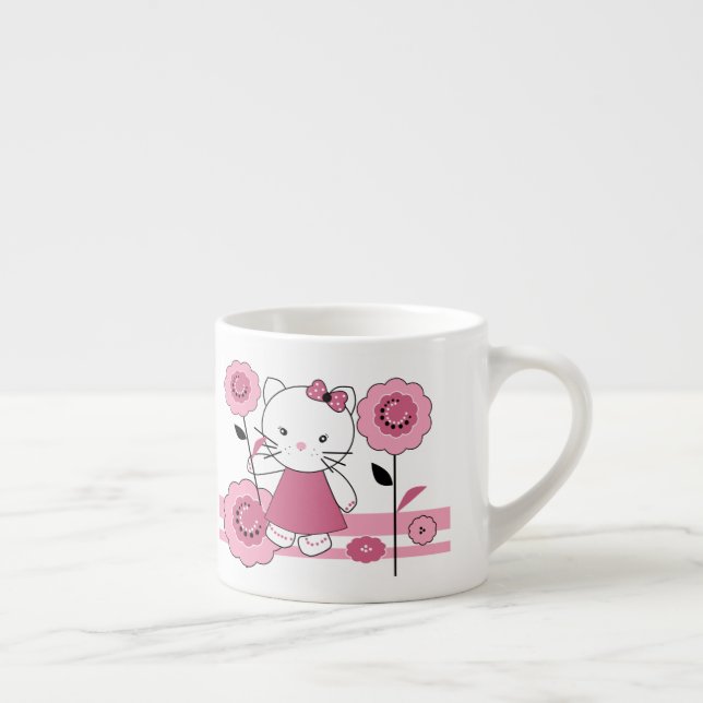 Taza De Espresso Pequeño gatito (Derecha)