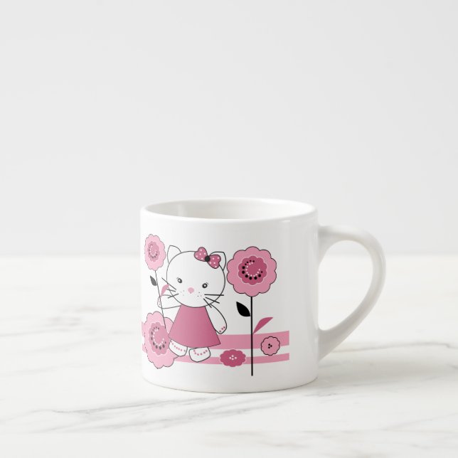 Taza De Espresso Pequeño gatito (Derecha)