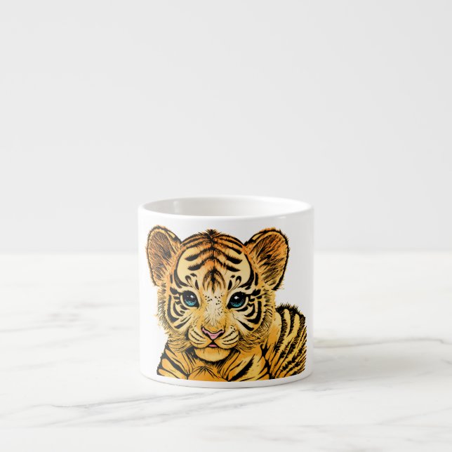 TAZA DE ESPRESSO PEQUEÑO TIGRE (Frente)