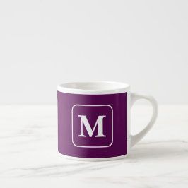 Taza De Espresso Perfección del ciruelo - Copa de Espresso Monogram