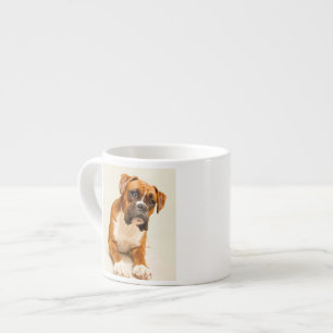 Taza De Espresso Perrito del boxeador en el contexto poner crema de
