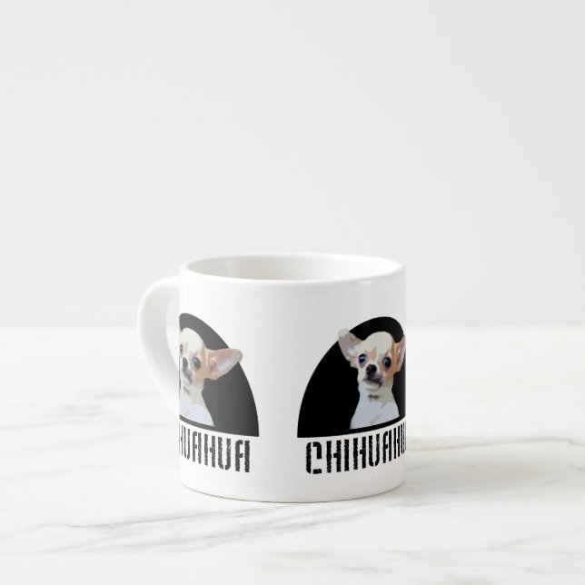 Taza De Espresso Perro de la chihuahua (Izquierda)