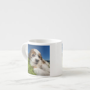 Taza De Espresso Perro de perrito lindo (Shitzu)