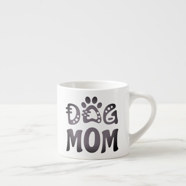 Taza De Espresso Perro Mamá (Derecha)