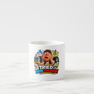 Taza De Espresso Personajes Divertidos Globo de Regreso a la Escuel