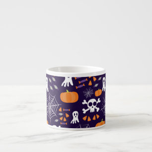 Taza De Espresso Personajes Divertidos y Espeluznantes de Halloween