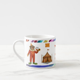 Taza De Espresso Personaliza: Chester, payaso chimpancé