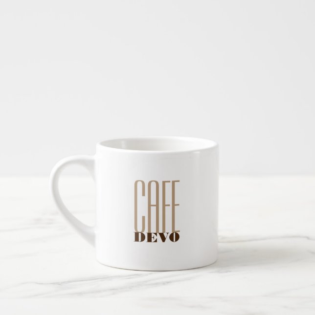 Taza De Espresso Personalizable Cafe [Su nombre] (Izquierda)
