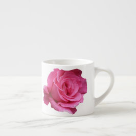 Taza De Espresso Personalizable Miriam nombre monograma rosa rosa r