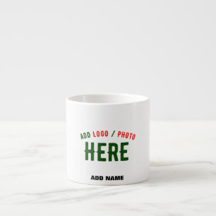 TAZA DE ESPRESSO PERSONALIZABLE MODERNO ESTILO BLANCO VERIFICADO MA