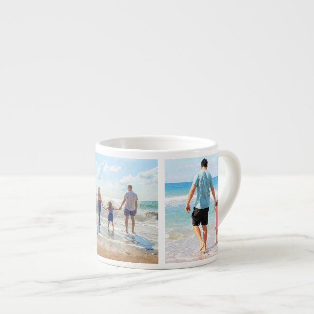 Taza de Espresso Personalizada con Collage de Foto (Derecha)