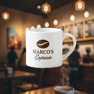 taza de espresso personalizada con logotipo de fri