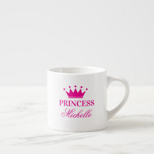 Taza de Espresso Personalizada Corona de Princesa