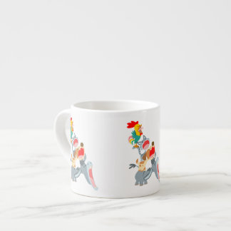 Taza De Espresso Personalizado amable Bremen Músicos de pueblo Espr