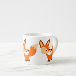 Taza De Espresso Personalizado amable Fox Espresso Mug