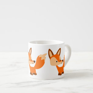 Taza De Espresso Personalizado amable Fox Espresso Mug