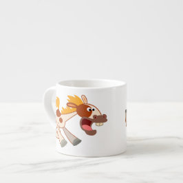 Taza De Espresso Personalizado animado Pinto Horse Espresso Mug
