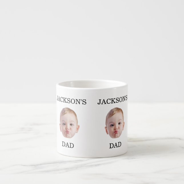 Taza De Espresso Personalizado Baby Face Mug, foto personalizada pa (Frente)